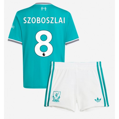 Dres Liverpool Dominik Szoboszlai #8 Rezervni za djecu 2025-26 Kratak Rukav (+ kratke hlače)